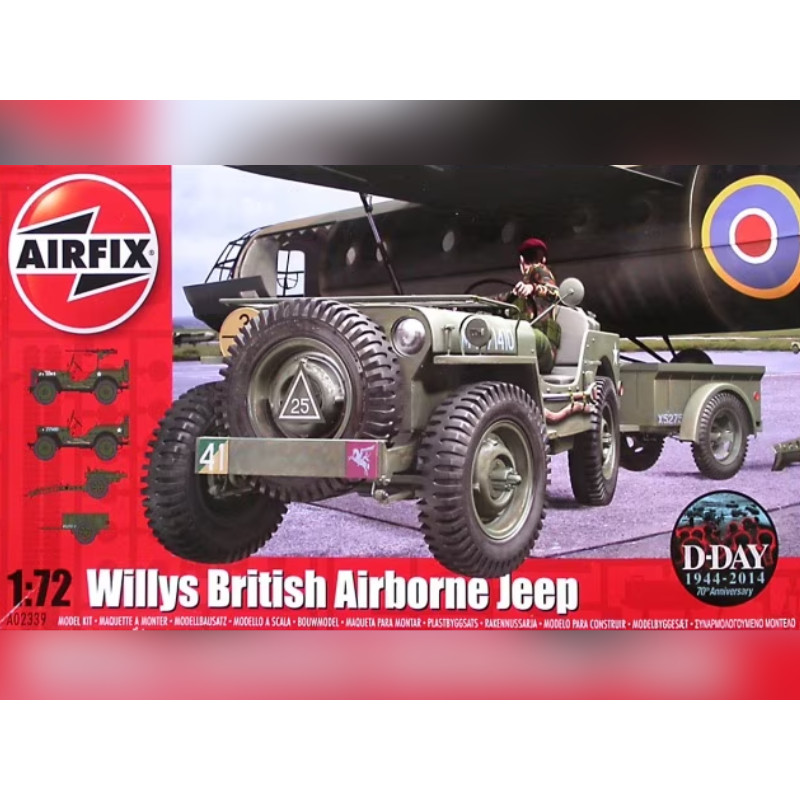 Jeep Willys British Airborne Jeep - 1/72 - AIRFIX A02339