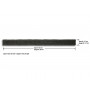 Semelle de ballast PROFI grise 45 cm - N 1/160 - NOCH 50520