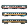 Set 3x voitures Ocem RA PLM ép. IIb - HO 1/87 - LS Models MW40925