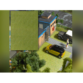 Plaque décorative 3D Pavés de pelouse 200x140mm - BUSCH 7431