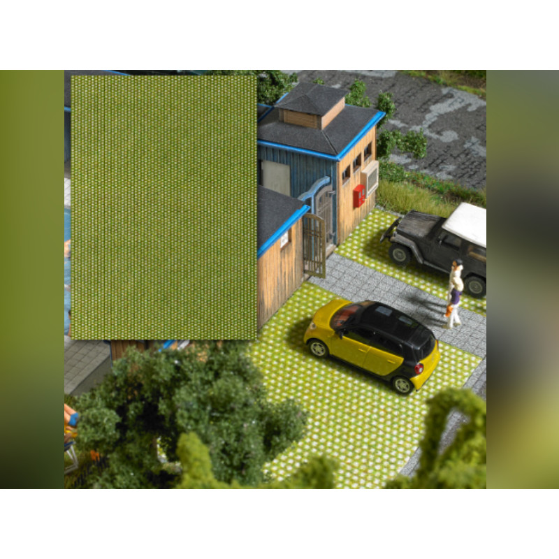Plaque décorative 3D Pavés de pelouse 200x140mm - BUSCH 7431
