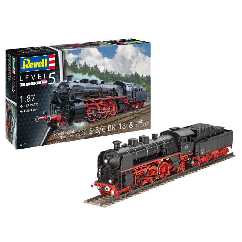 Maquette locomotive vapeur S3/6 BR18 - échelle 1/87 - REVELL 02168