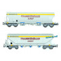 2x wagons trémie Transcéréales S.H.G.T., ép. IV SNCF - HO 1/87 - JOUEF HJ6269