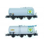 2x wagons citerne 3 essieux "BP", SNCF ép. IV - HO 1/87 - JOUEF HJ6247
