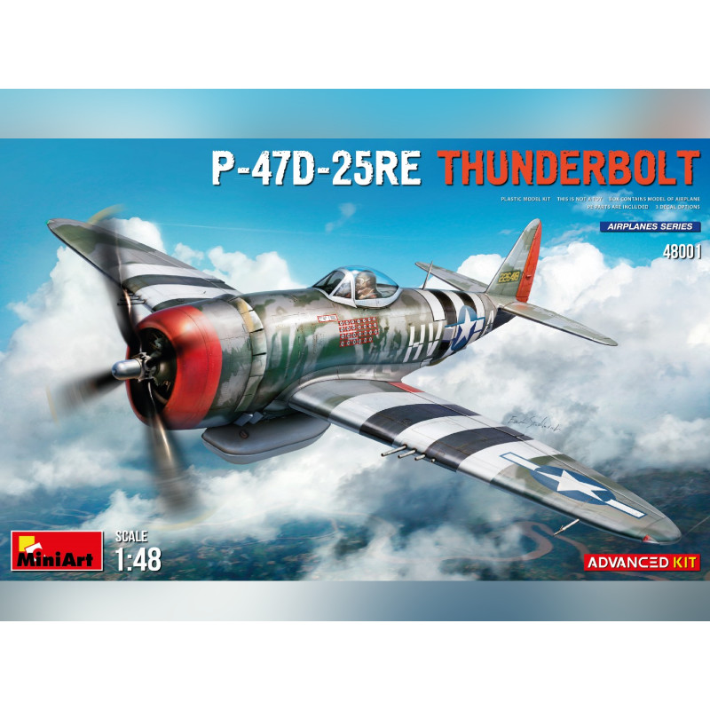 P-47D-25RE Thunderbolt - échelle 1/48 - MINIART 48001