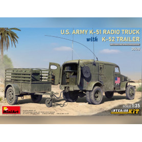 U.S. Army K51 Radio Truck with K52 Trailer - 1/35 - MINIART 35418