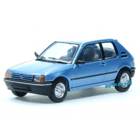 Peugeot 205 XR bleu Topaze métallisé - HO 1/87 - SAI 6303