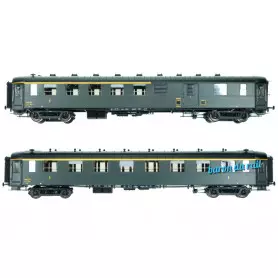 Set 2x voitures Ocem ép. IIIc-d SNCF - HO 1/87 - LS Models MW40906