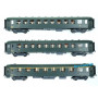 Set 3x voitures Ocem ép. IIId SNCF - HO 1/87 - LS Models MW40941