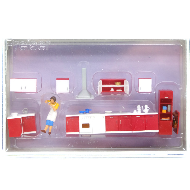 Cuisine et mobilier - HO 1/87 - PREISER 10646