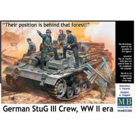 Équipage allemand du StuG III WWII - 1/35 - MASTER BOX 35208