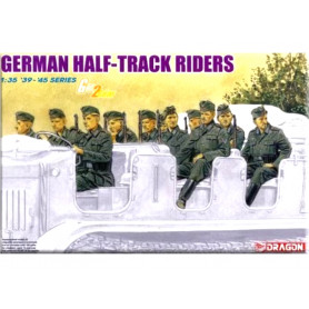 Equipage allemand de half-track WWII - 1/35 - DRAGON 6671