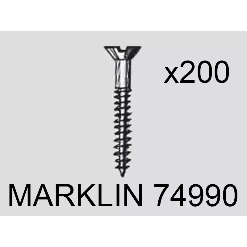 200 vis de fixation des voies - MARKLIN 74990