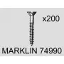 200 vis de fixation des voies - MARKLIN 74990