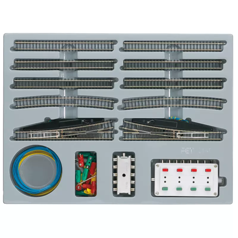 Coffret d'extension de rails E aiguillages électriques - Z 1/220 - Marklin 8191