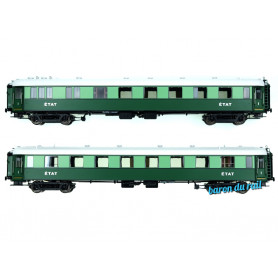 Set 2x voitures Ocem Transatlantique ép. IIb ETAT - HO 1/87 - LS Models MW40923