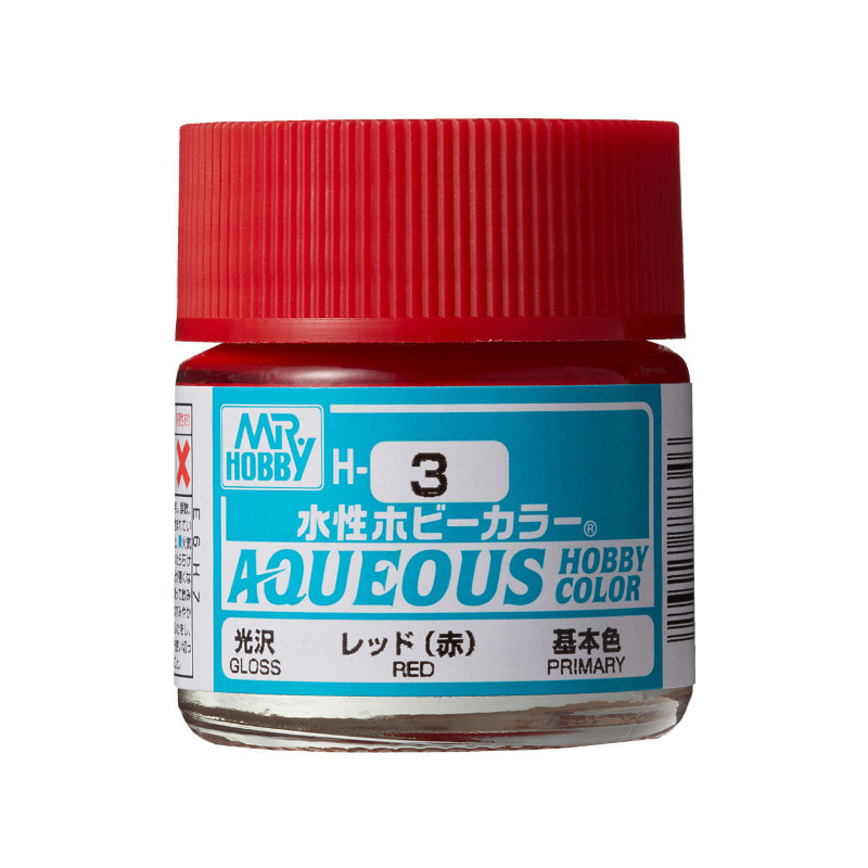 H-003 rouge brillant Mr Hobby Gunze Aqueous - pot acrylique 10 ml