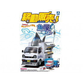 Food Truck japonais poissonnerie - 1/24 - AOSHIMA AO063378