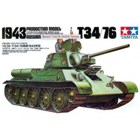 T34/76 russe, production 1943 WWII - 1/35 - Tamiya 35059
