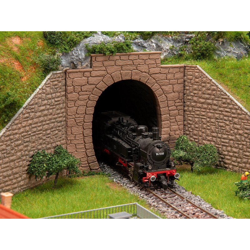 2x entrées de tunnel pour voie unique - HO 1/87 - FALLER 120577