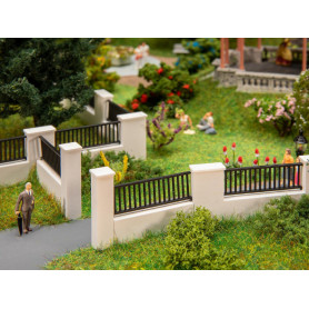 Set de clôture de mur - HO 1/87 - FALLER 180419