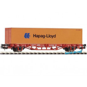 Wagon porte-container à essieux Hapag-Lloyd DB ép. V - HO 1/87 - PIKO 57700