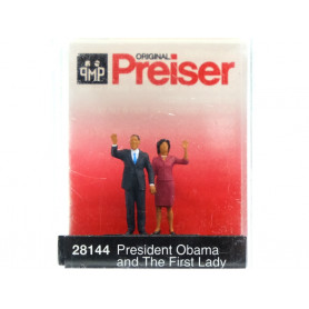 Président Obama et première dame - HO 1/87 - PREISER 28144