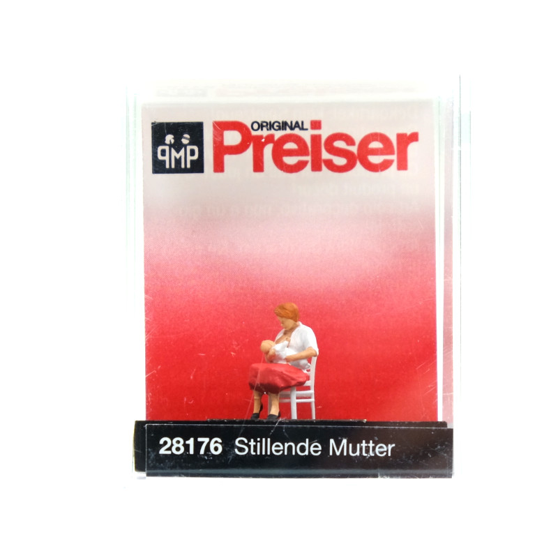 Mère donnant le sein à son bébé - HO 1/87 - PREISER 28176