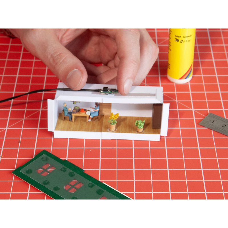 Éclairage Bâtiment Noch Blanc Chaud - LED Pour Maquettes H0, TT, N, Z