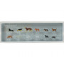 PREISER 14165 - 8 chiens et 4 chats - HO 1/87
