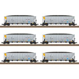 6x wagons de transport de charbon ép. VI - Union Pacific - échelle HO - TRIX 24903