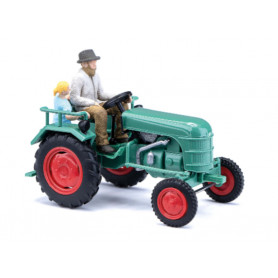 Tracteur Kramer KL 11 avec fermier et enfant - HO 1/87 - BUSCH 40072