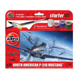 North American P-51D Mustang kit complet - échelle 1/72 - AIRFIX A55013