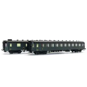 Set 2 voitures OCEM SNCF époque IIIb - HO - LS Models MW40392