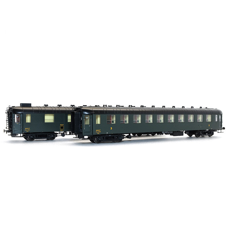 Set 2 voitures OCEM SNCF époque IIIb - HO - LS Models MW40392