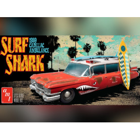 Cadillac Ambulance Surf Shark 1959 - 1/25 - AMT 1242