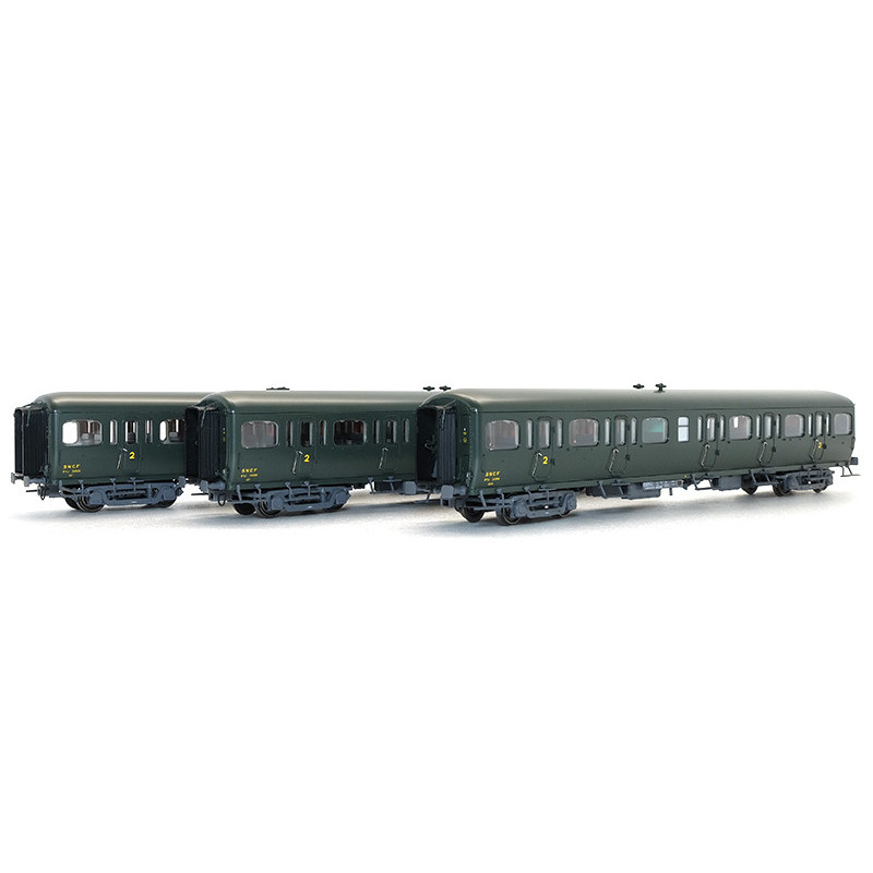 Set 3 voitures Express Nord B11 SNCF - ép IIIcd - HO - LS Models 40317