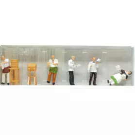 Aubergiste, serveurs et serveuses - HO 1/87 - PREISER 10210