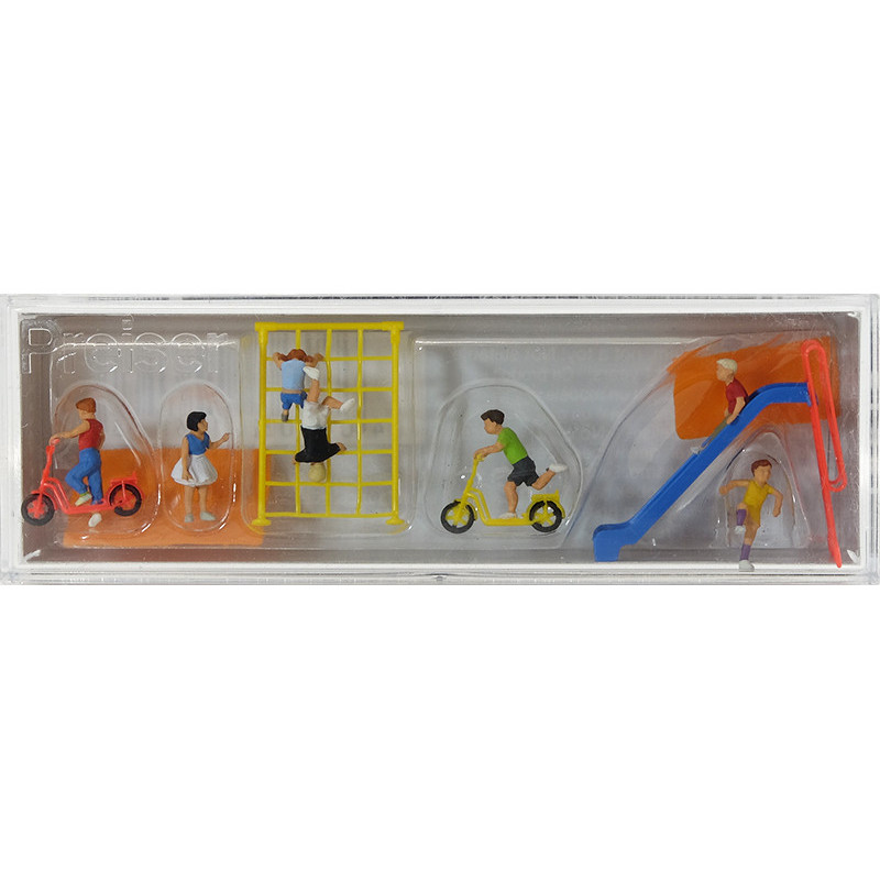 PREISER 10616 - Enfants à l'aire de jeu - HO 1/87