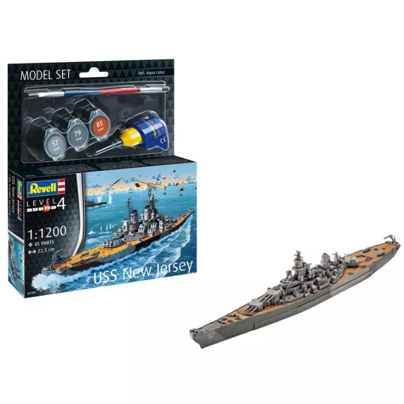 USS New Jersey Kit complet - 1/1200 - REVELL 65183