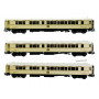3x voitures S CIWL english roofs ép. II AVEC ECLAIRAGE - HO 1/87 - LS Models 49139