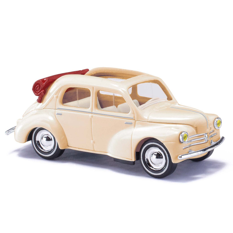 Renault 4CV cabriolet beige - HO 1/87 - BUSCH 46575