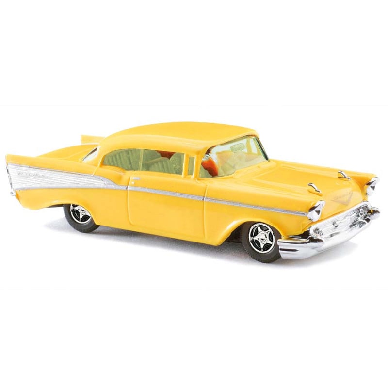 Chevrolet Bel Air 1957 jaune - HO 1/87 - BUSCH 45026