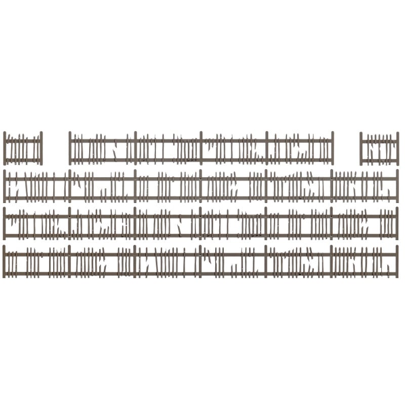 Vieille palissade 130 cm - HO 1/87 - BUSCH 1011