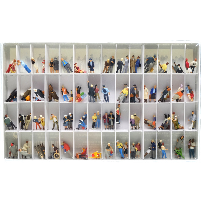 Mega Set 100 personnages - HO 1/87 - PREISER 13002