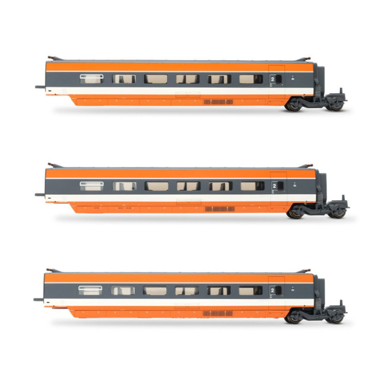 Coffret 3 voitures TGV Sud-Est SNCF ép. IV - HO 1/87 - JOUEF HJ3015