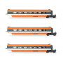 Coffret 3 voitures TGV Sud-Est SNCF ép. IV - HO 1/87 - JOUEF HJ3015