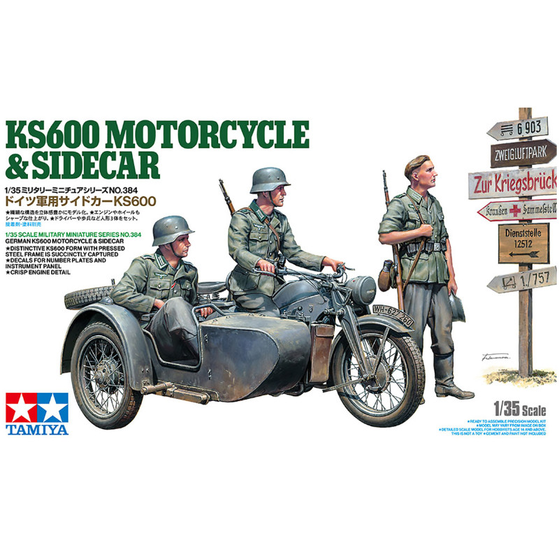 Moto KS600 & Sidecar - 1/35 - Tamiya 35384