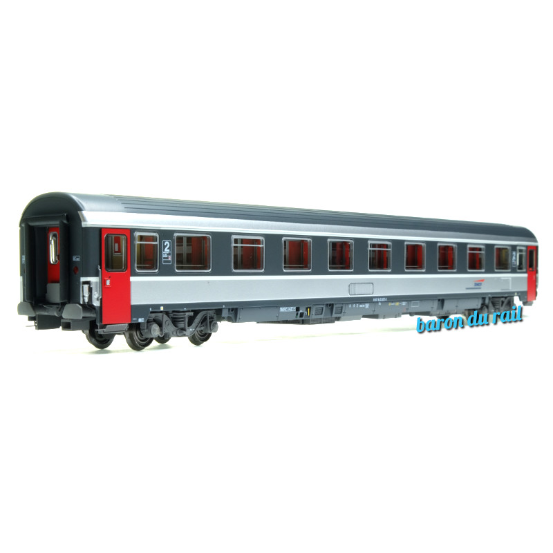 Voiture VSE A9u déclassée Corail+, Casquette, "Eurofima" SNCF ép. V-VI - HO 1/87 - LS Models 40388