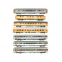 Coffret 7x voitures "Vauban" SNCF-SNCB ép. IV - HO 1/87 - LS Models MW2007